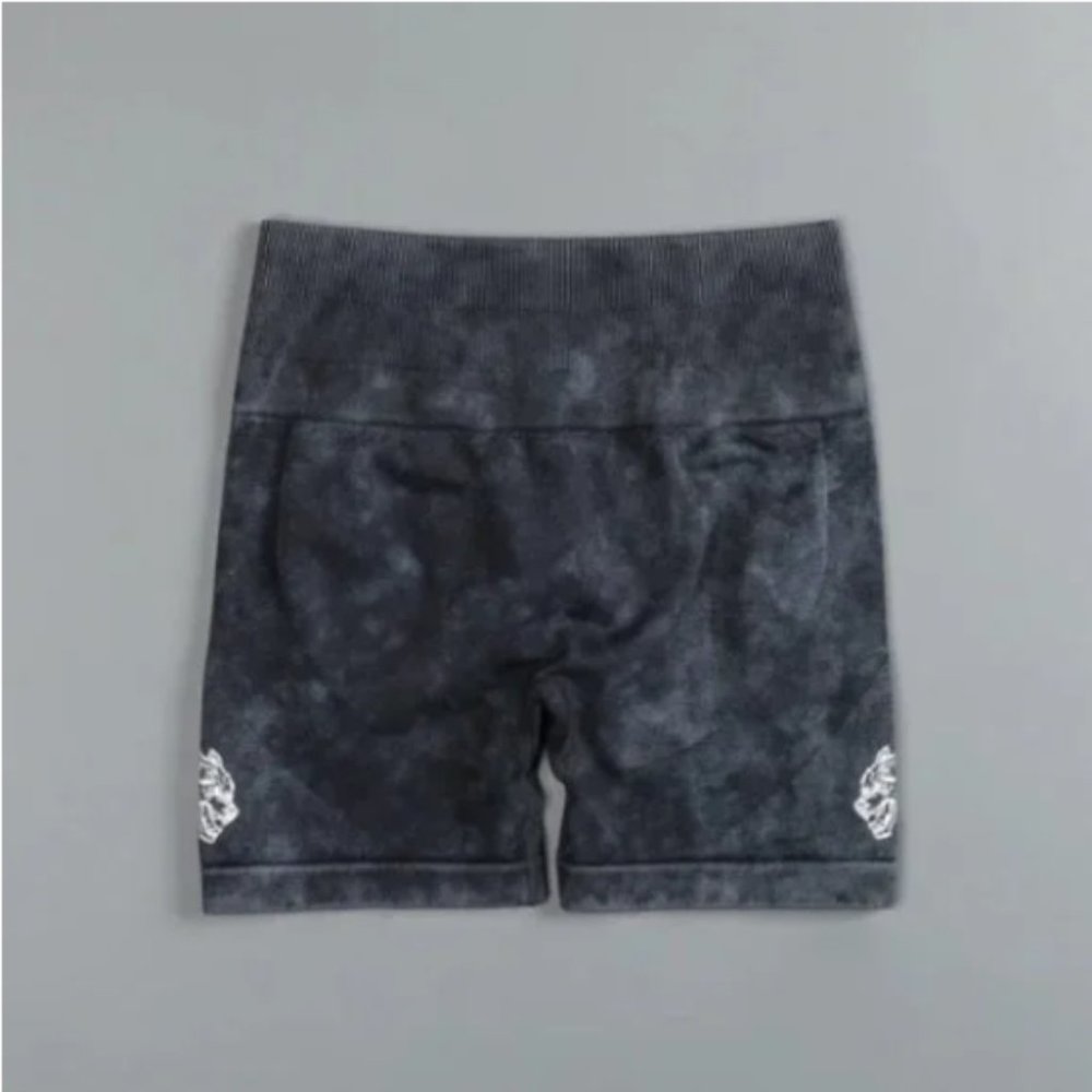 Darc Sport She Wolves Forever Seamless Everson Shorts in Black Mineral Wash